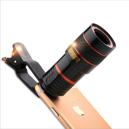 10 in 1 Kits 12x Zoom Telephoto Lens Fish eye Lens Wide Angle Macro Lenses Cell Phone Mobile Tripod