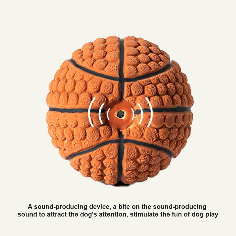 Latex brown blue basketball throw interactive grinding teeth to relieve boredom and retrieve dog toys