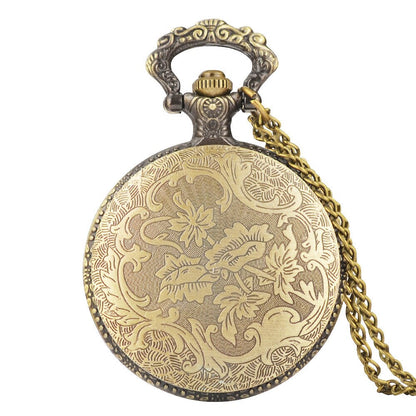 In Wonderland Theme Bronze Quartz Pocket Watches Hot Sell Vintage Fob Watches Time In The Pocket Christmas Brithday Gift