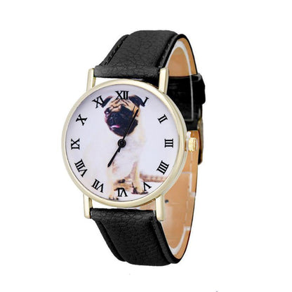 Women Cartoon Cute Dog Quartz Wrist Watches