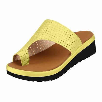 Round Toe Pullover Sandals Versatile Flat Bottom Beach Sandals For Women