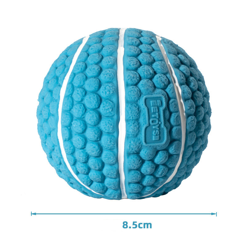 Latex brown blue basketball throw interactive grinding teeth to relieve boredom and retrieve dog toys