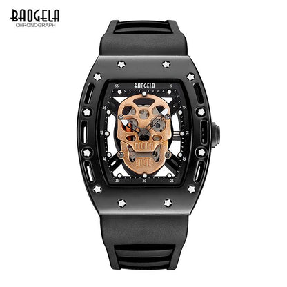 BAOGELA Men Watches Pirate Hollow Silica Wristwatch