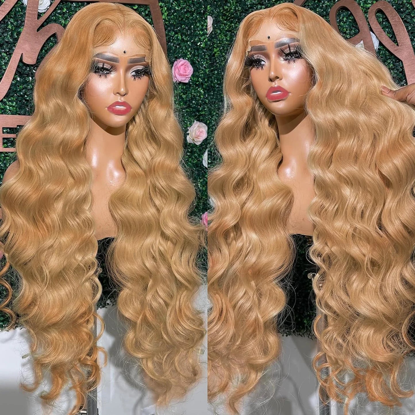 #27 Body Wave 13x4 Hd Transparent Lace Frontal Wig 30 34 Inch Brazilian Honey Blond Glueless Lace Front Human Hair Wigs On Sale