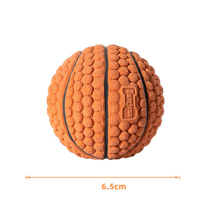 Latex brown blue basketball throw interactive grinding teeth to relieve boredom and retrieve dog toys