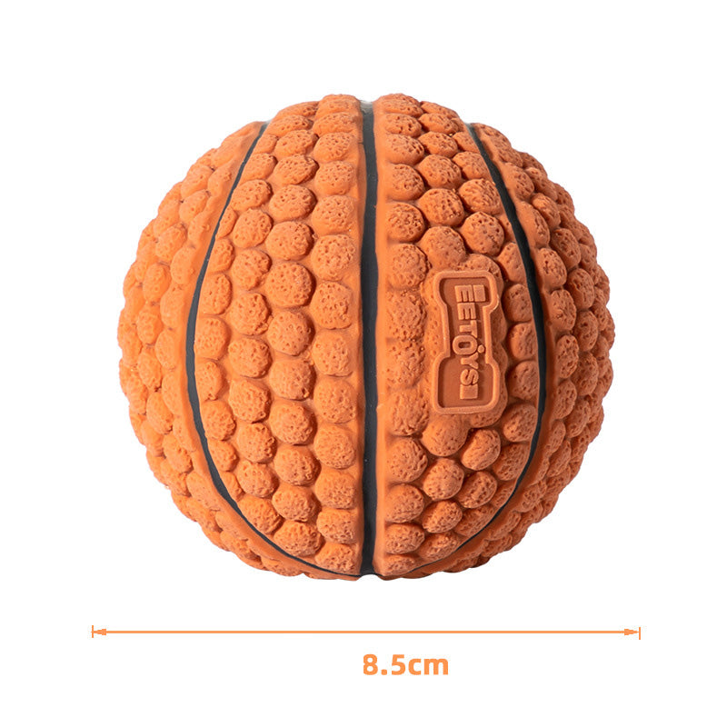 Latex brown blue basketball throw interactive grinding teeth to relieve boredom and retrieve dog toys