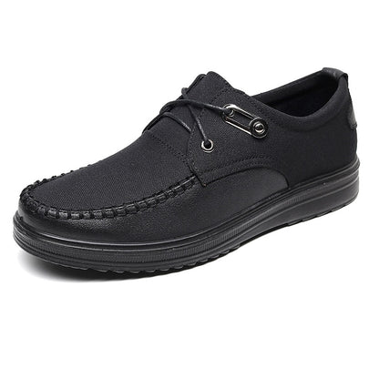 New Trademark Size 38-48 Upscale Men Casual Shoes Fashion Leather Shoes for Men Spring Autumn Men'S Flat Shoes Driving Sneakers