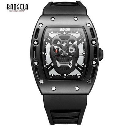 BAOGELA Men Watches Pirate Hollow Silica Wristwatch