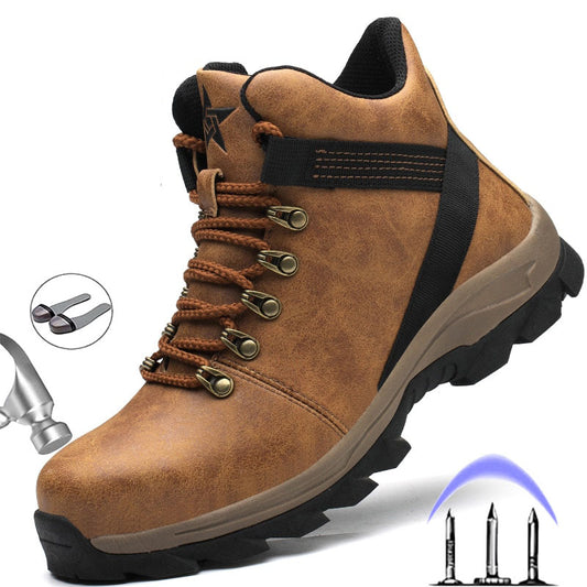 Winter Boots Men Safety Shoes Indestructible Work Shoes Puncture-Proof Work Sneakers Male Steel Toe Shoes Work Safety Boots