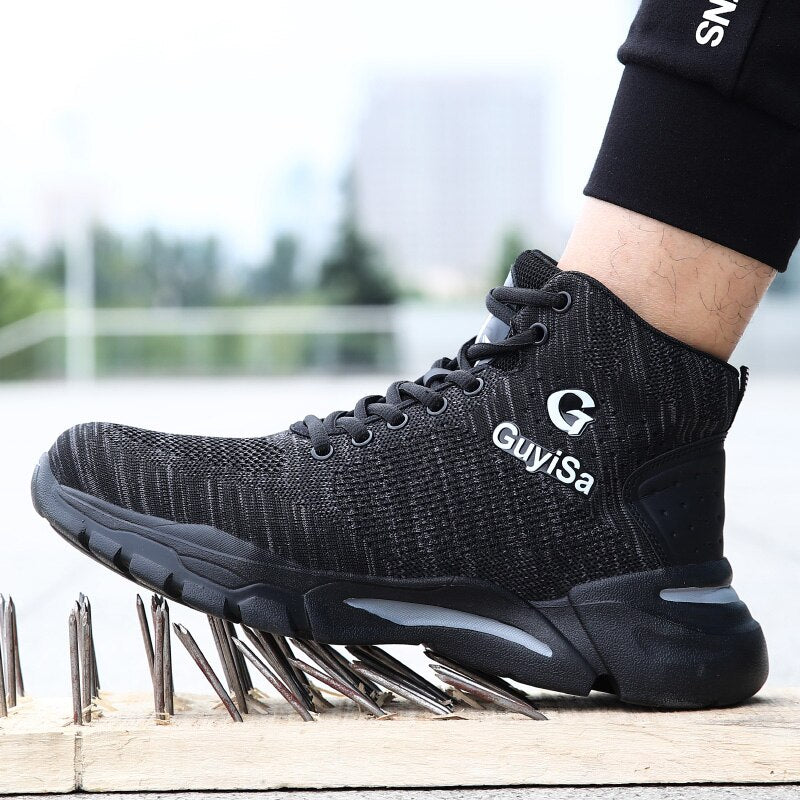 Lightweight Safety Shoes Men Winter Shoes 2020 New Work Safety Boots Male Steel Toe Shoes Anti-puncture Work Sneakers Men Boots