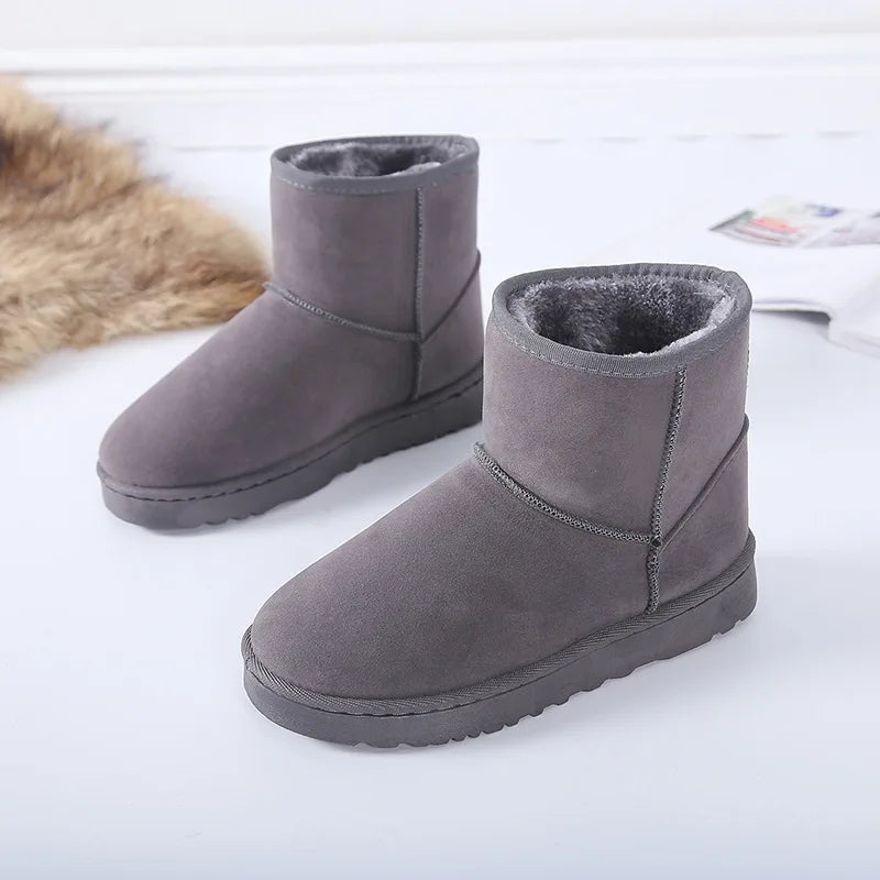 Women Snow Boots Australia Classic  Women Ankle Boots  Winter Faux Fur Women Shoes