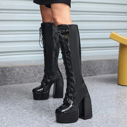 Big Size  thigh high boots knee high boots over the knee boots women ladies boots	shoes woman winter boots women