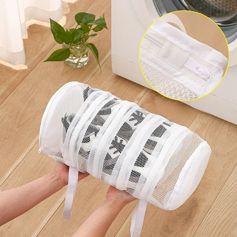 Shoe Washing Hanging Bag Household Anti-deformation Washing Bags Home Using Protects Shoes Mesh Bag Laundry Storage Organization