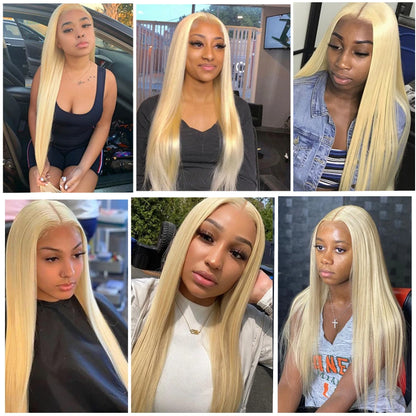 13x4 Blonde Human Hair Lace Frontal Closure  Newmi Pre Plucked Transparent Lace Frontal Natural Hairline 4x4 613 Lace Closure