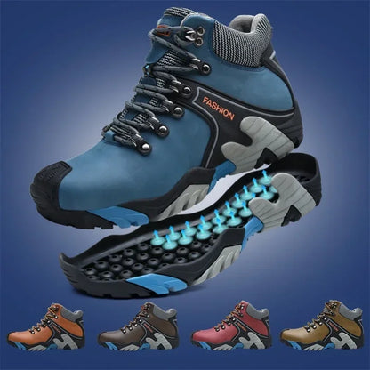 Men Snow Boots Fashionable Outdoor Mountaineering Anti Slip Insulation Plush Waterproof Casual Sports Cotton Shoes Travel 2024