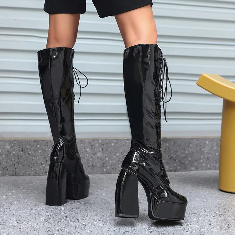 Big Size  thigh high boots knee high boots over the knee boots women ladies boots	shoes woman winter boots women