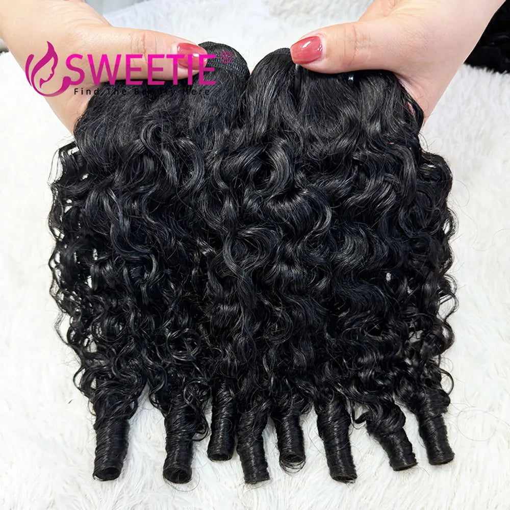 12A Burmese Pix Curls Human Hair Bundles Deals Vietnamese Raw Human Virgin Hair Weave Bundle Ocean Spiral Curly Hair Bundles