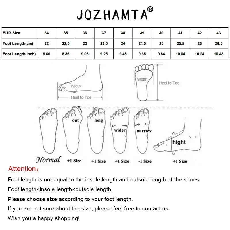 JOZHAMTA Size 35-43 Women Knee Boots 2025 Ins Fashion Stone Pattern Soft Leather Thick Heels Shoes Fall Winter Long Tall Boots