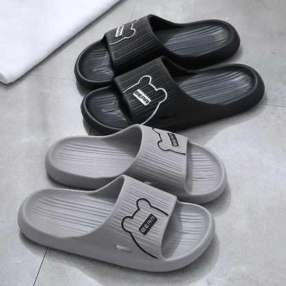 Big Size 46 47 Men Slippers Bathroom Non-Slip Slides Women Home Casual Shoes Summer Beach Sandals Couple Outdoor Flip Flops