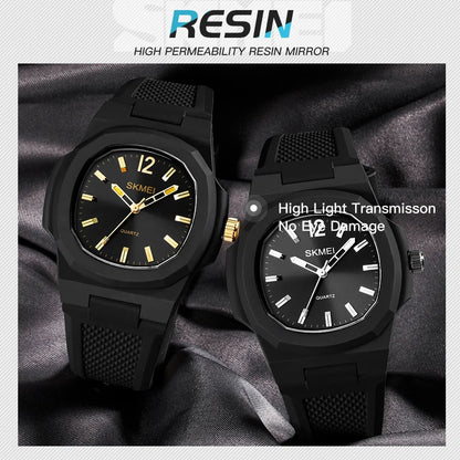 SKMEI 1717 Casual Quartz Watch for Men Sports Waterproof Mens Shockproof Wristwatches Date Women Student Clock Reloj Hombre 0992