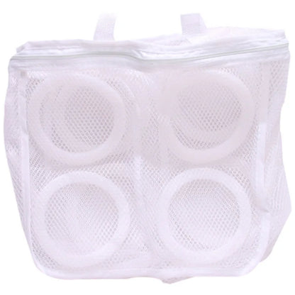 White Laundry Bag Organizer Bag For Shoe Mesh Laundry Shoes Bags Dry Shoe Home Organizer Portable Laundry Washing Bags